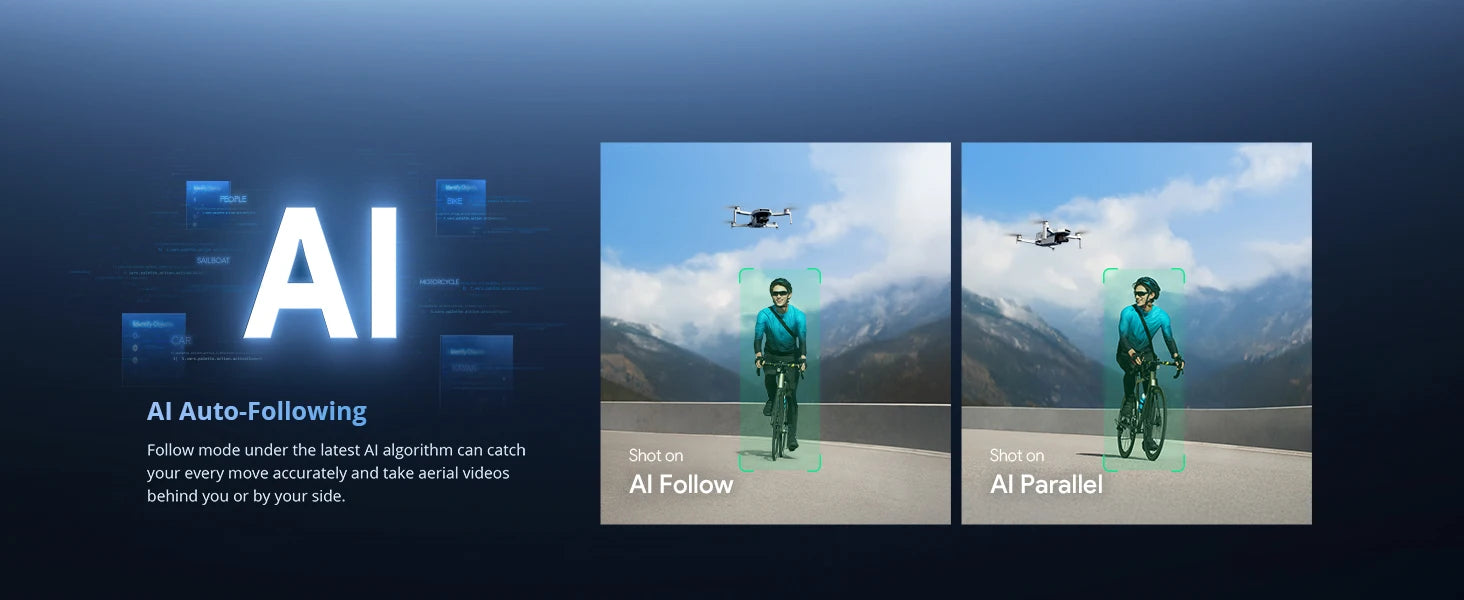 Drone Potensic ATOM 2 avec caméra, vidéo 4K HDR, photo 8K, nacelle 3 axes, moins de 249 g, prise de vue verticale, portée de 10 km, mode nuit IA, suivi IA