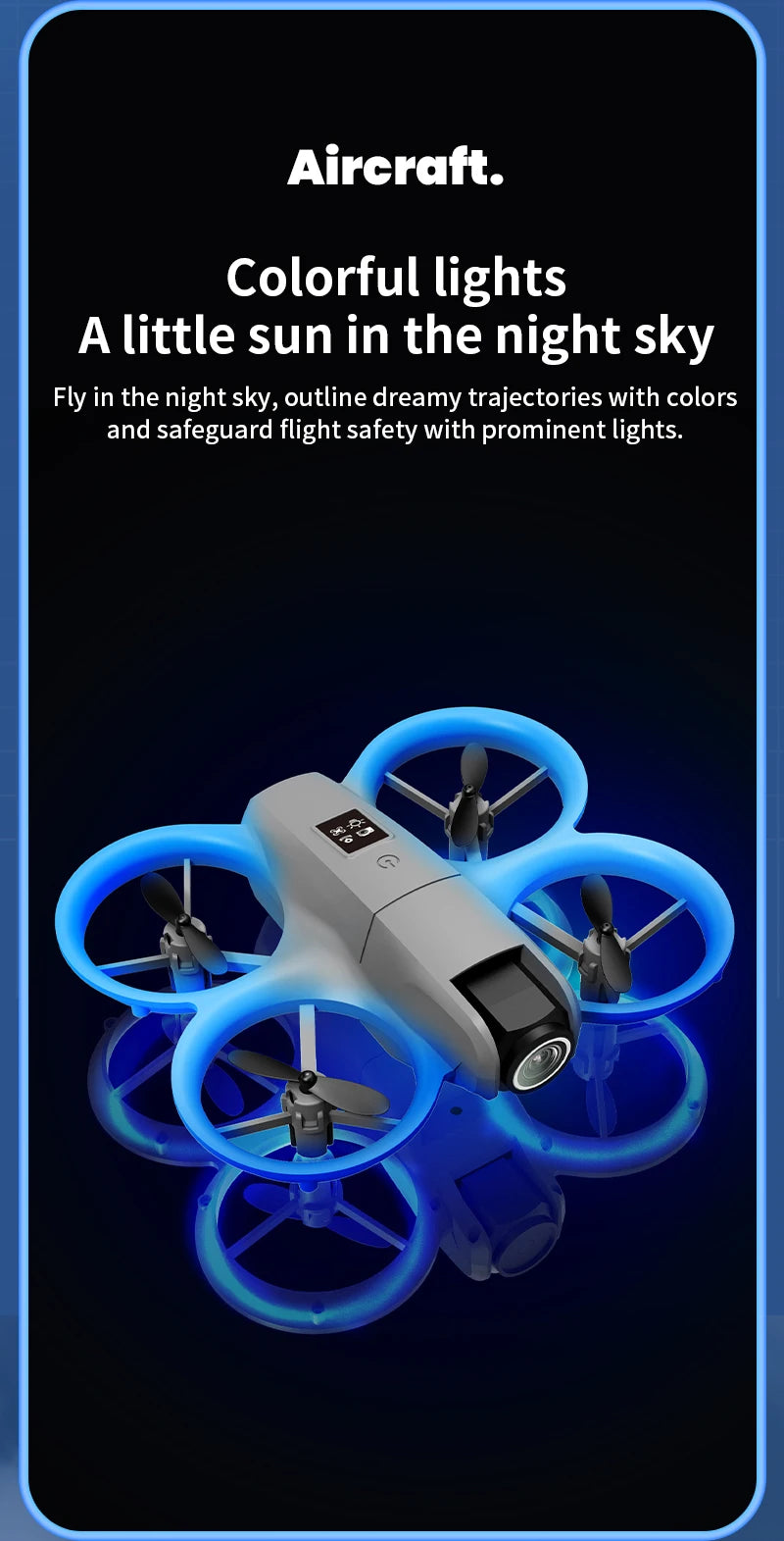 Nouveau mini drone H135 WIFI FPV Hover, caméra 4K professionnelle, lumières colorées, drone RC pliable, quadricoptère, jouet RC, cadeau
