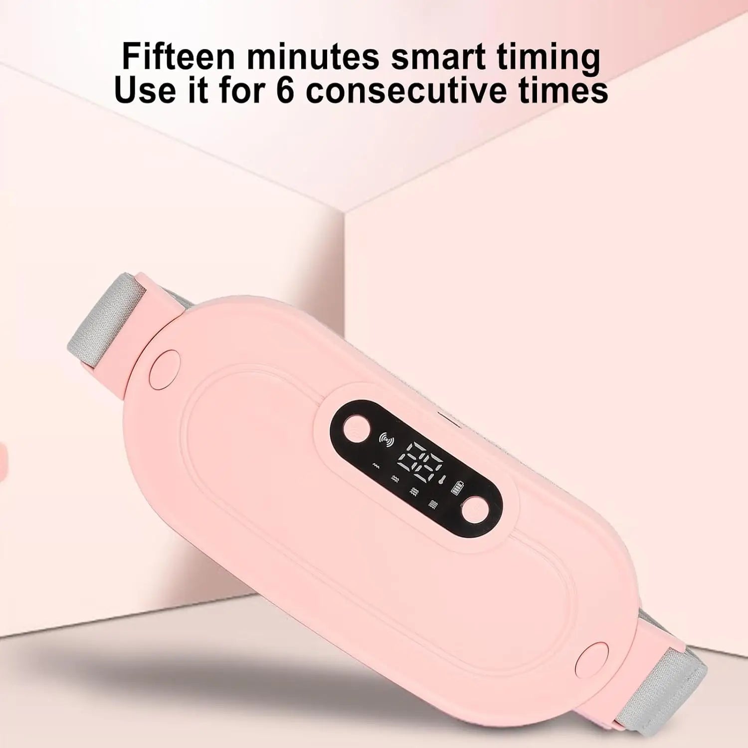 Coussin chauffant pour les douleurs menstruelles, grande capacité de 5000 mAh, autonomie de 5 à 10 heures, coussin chauffant menstruel portable sans fil avec 3 niveaux de chaleur.