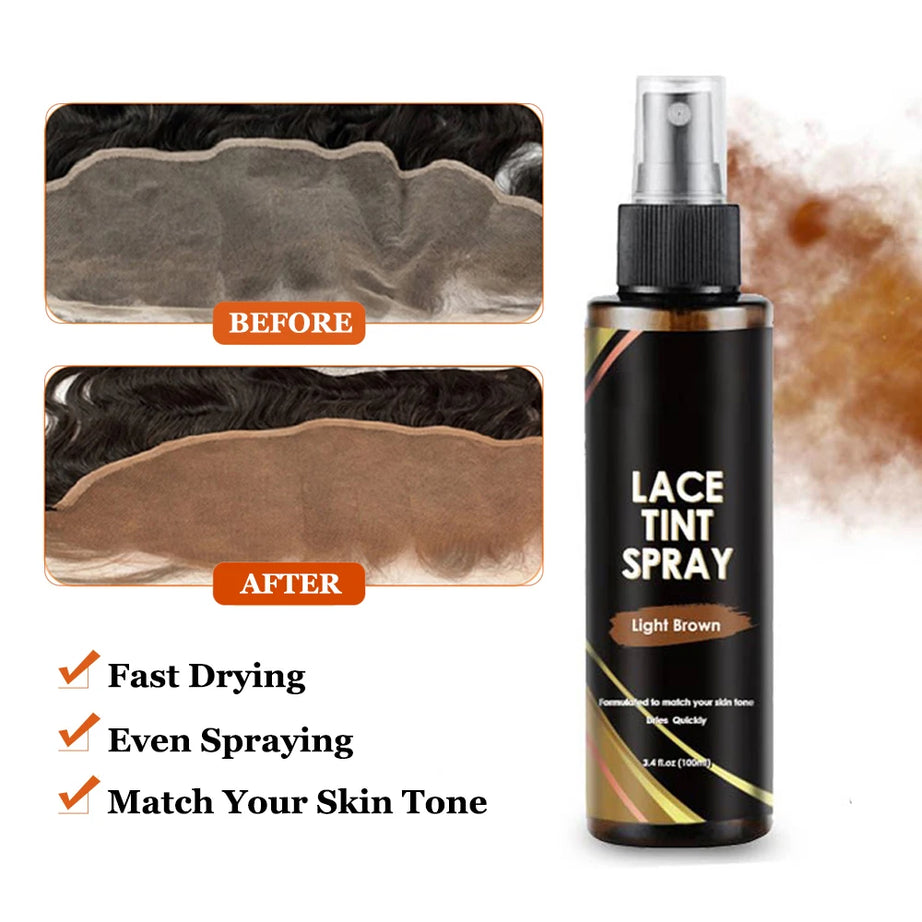 Colle imperméable pour perruques à lace front, 38 ml, colle liquide adhésive pour cheveux, bâtonnet de cire pour perruque, spray colorant pour dentelle, bande élastique fondante
