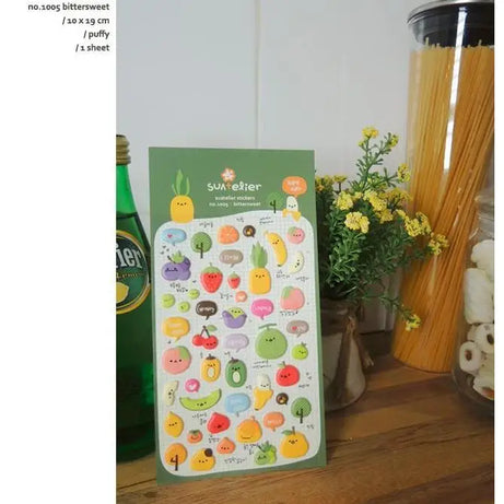 Autocollants Suatelier Foods, scrapbooking esthétique, jolis stickers pour carnets de voyage, décorations coréennes, agendas et fournitures de loisirs créatifs.