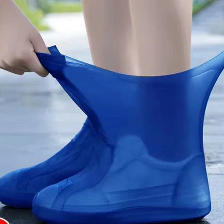 1 paire de couvre-chaussures imperméables en silicone, résistants aux irrégularités du bord, pour bottes de pluie, accessoires pour les journées pluvieuses en extérieur