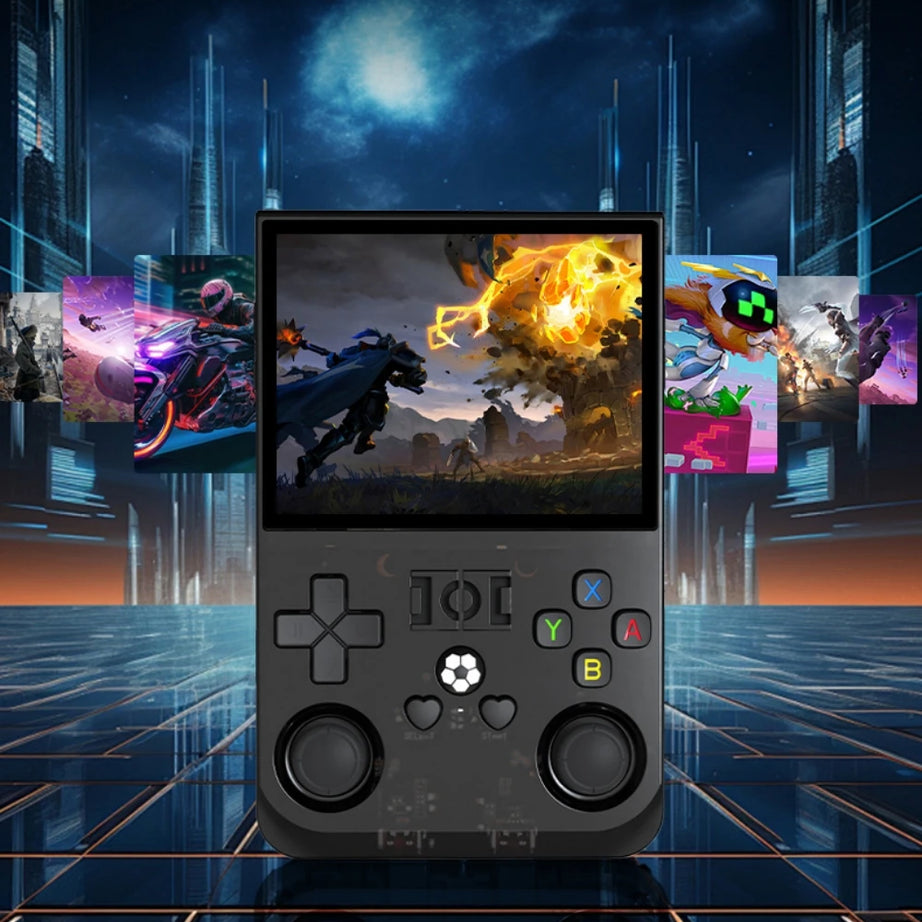 Console de jeux vidéo portable rétro R36 PRO (Open Source) sous Linux, écran IPS 3,5 pouces, 128 Go de stockage, jeux R36S