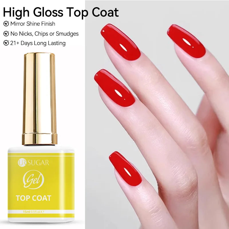 Vernis gel semi-permanent UR SUGAR 15 ml, couleur blanc laiteux translucide, effet gelée, UV, semi-permanent, pour nail art, à dissoudre. Dernière tendance.