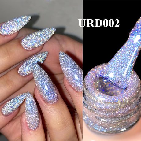 Vernis gel semi-permanent UR SUGAR 15 ml, couleur blanc laiteux translucide, effet gelée, UV, semi-permanent, pour nail art, à dissoudre. Dernière tendance.