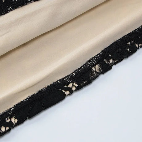 Robe mini moulante à bretelles en dentelle Dulzura été 2024 pour femme, style streetwear sexy, idéale pour les soirées et les clubs. Livraison directe. Vêtements style années 2000.