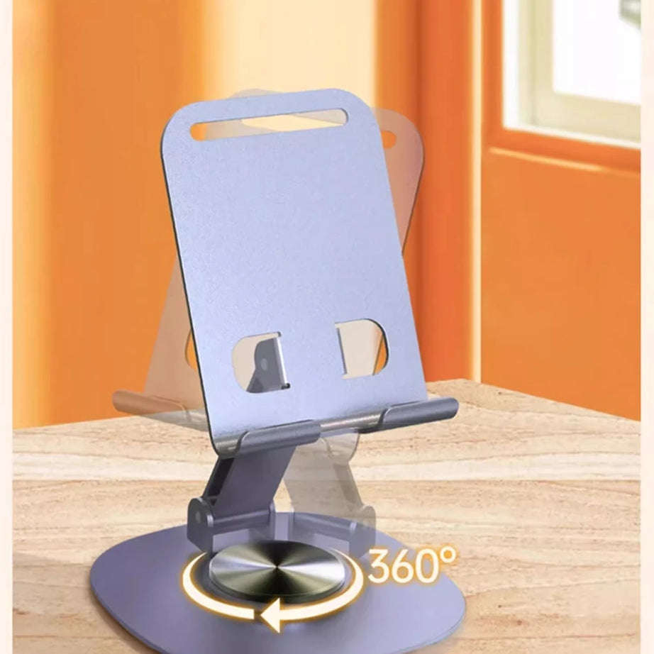 Support de téléphone portable rotatif Olaf pour table, compatible iPad, Samsung et iPhone 15, 14 et 13 pouces.
