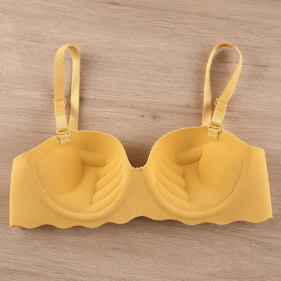 Sexy Comfort One-piece Underwear Adjustable Candy Color Pushup Bra Anti-sagging Lifting Push Up Bras Women