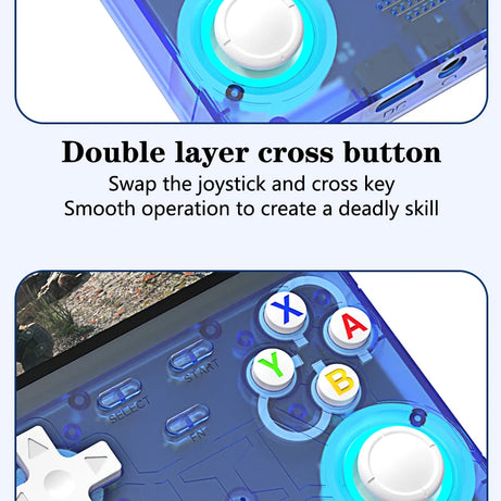 Nouvelle console de jeux portable ultra rétro R36, écran 4 pouces, système Linux open-source, 128 Go, lecteur vidéo portable.