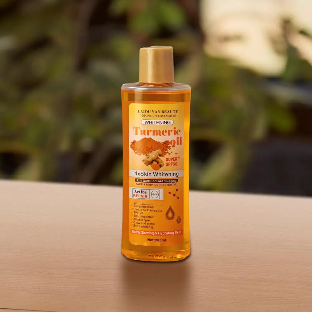 Huile essentielle de curcuma et de gingembre (200 ml) - Soin hydratant intense - Sérum visage nourrissant et lissant