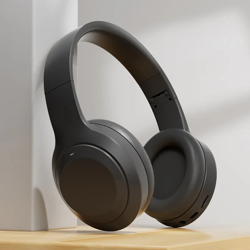 Casque stéréo Hi-Fi circum-aural M5 sans fil Bluetooth 5.3, idéal pour le sport et les jeux vidéo. Compatible avec carte TF/AUX et réduction du bruit.