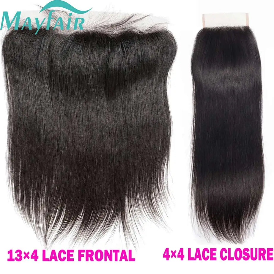 Lace Frontale transparente HD 12A en dentelle 13x4, effet ondulé, fermeture 4x4, cheveux humains brésiliens, effet bouclé crépu et lisse.