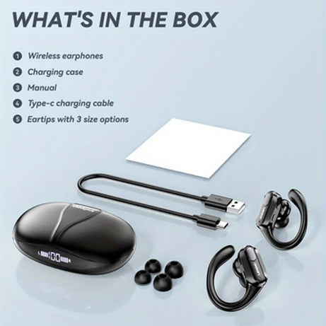 Lenovo XT80 Wireless Headphones Bluetooth 5.3 Earphones True with Mic Button Control Noise Reduction Earhooks Waterproof Headset