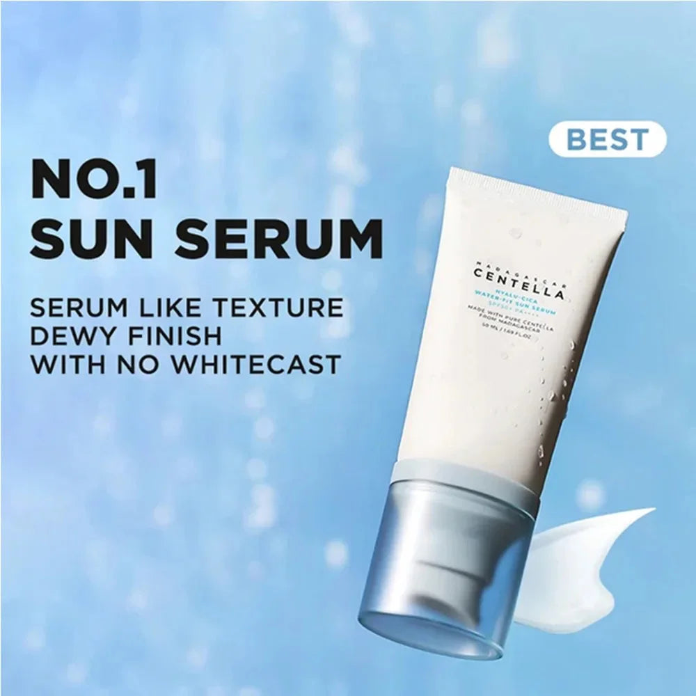 Crème solaire visage originale 50+ à la centella, protectrice UV, éclaircissante et hydratante, soin du corps coréen