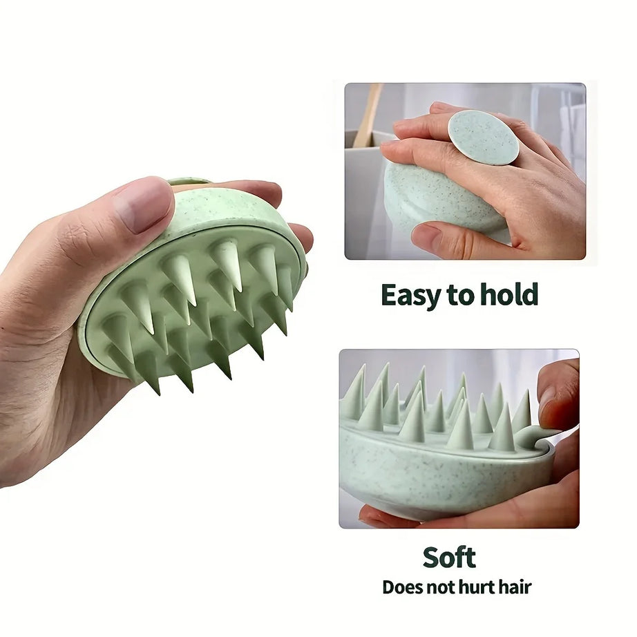 Scalp Massage Brush Silicone Shampoo Hair Washing Comb