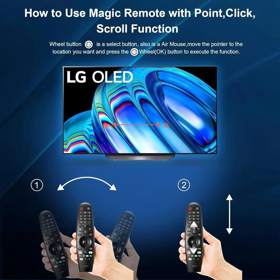 Nouvelle télécommande AN-MR20GA AKB75855501 avec fonction vocale et pointeur pour téléviseurs intelligents LG (compatible avec de nombreux modèles LG)