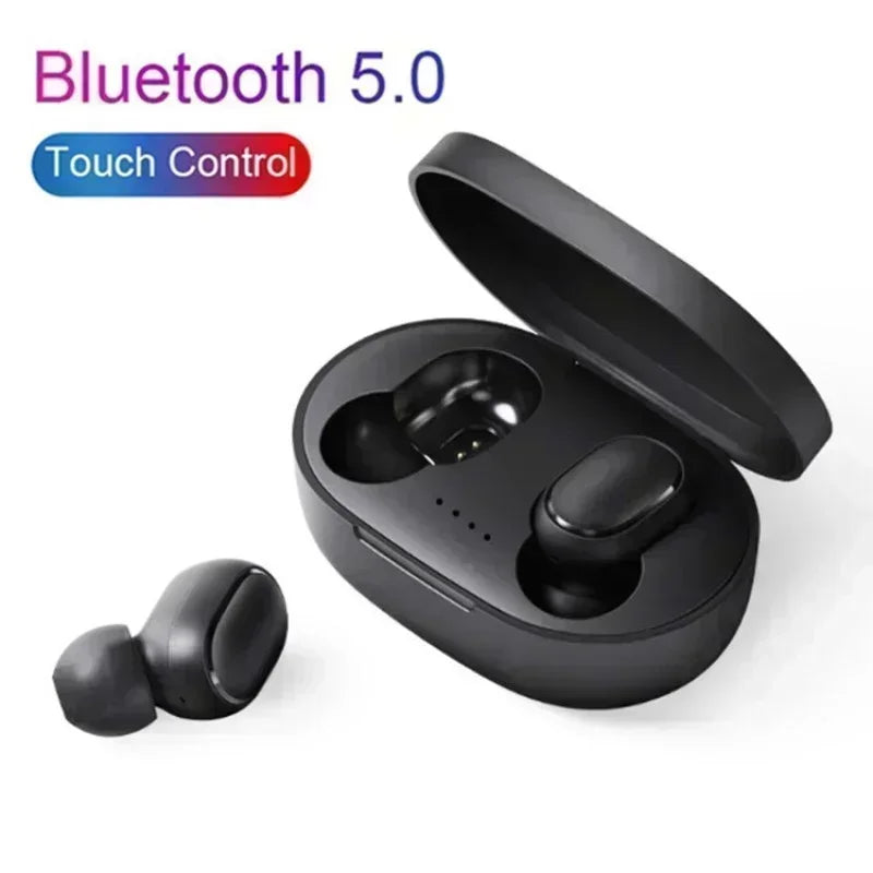 Écouteurs Bluetooth TWS sans fil avec microphone et réduction de bruit, compatibles avec les smartphones (modèle A6S).