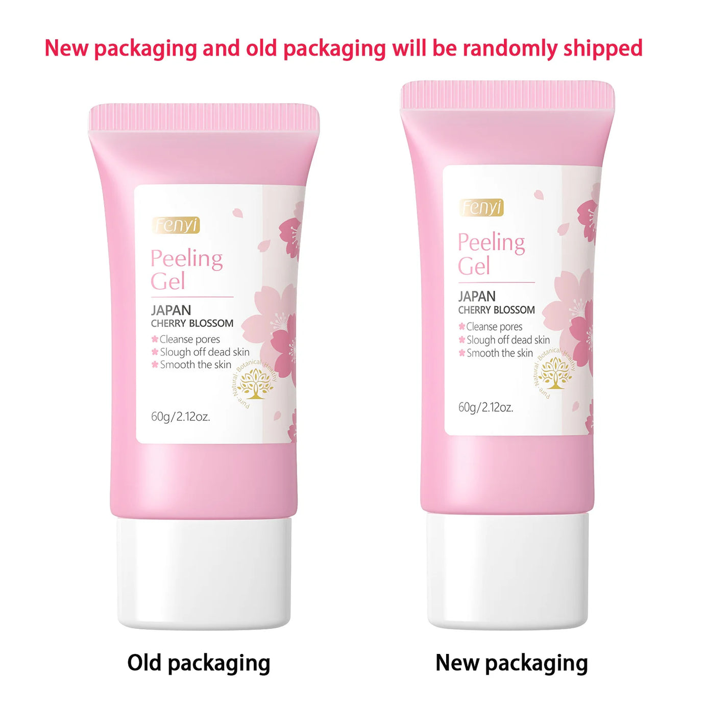 Gel exfoliant nettoyant en profondeur Sakura pour le visage, soin éclaircissant et hydratant, gommage réparateur, 60 g