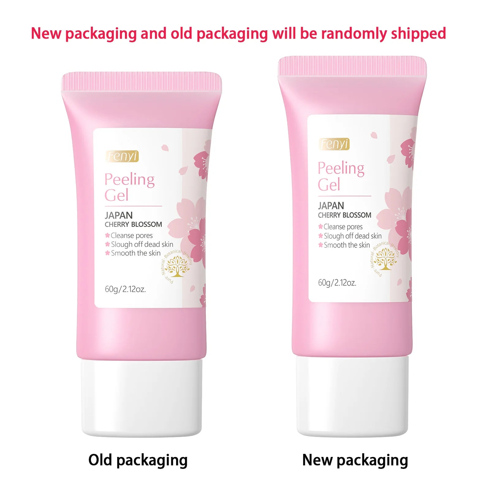 Gel exfoliant nettoyant en profondeur Sakura pour le visage, soin éclaircissant et hydratant, gommage réparateur, 60 g