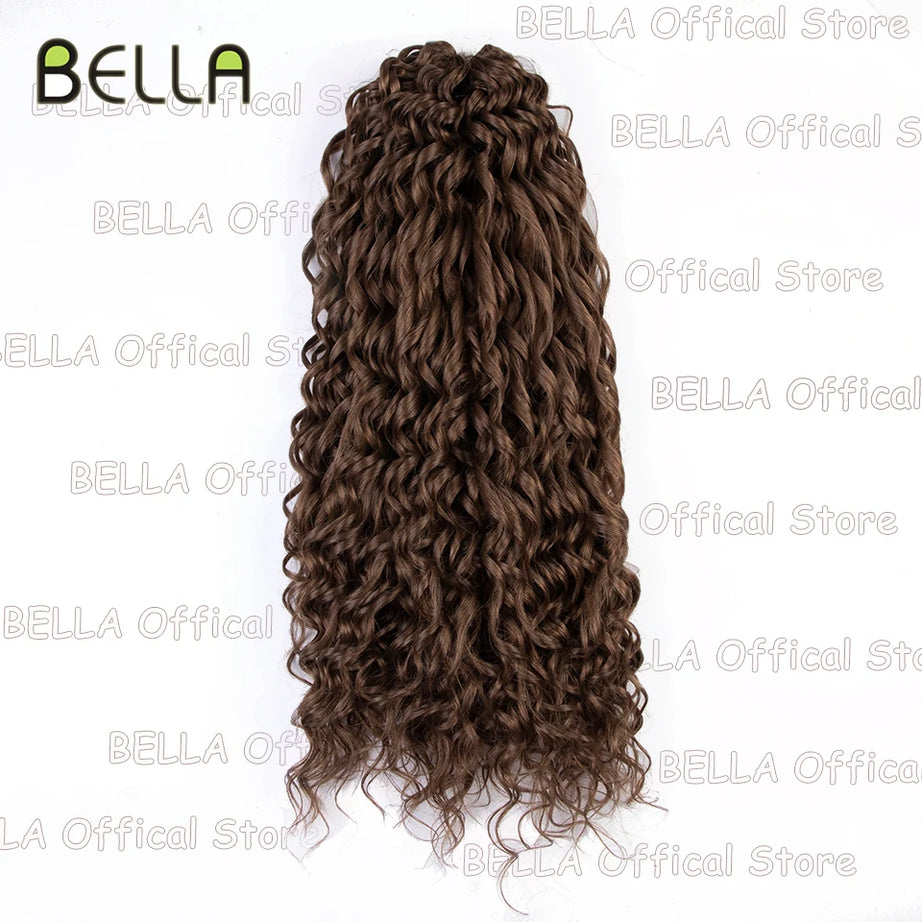 Extensions de cheveux bouclés FASHION IDOL, ondulations profondes, torsades, 50 cm, blond ombré, crochet synthétique.