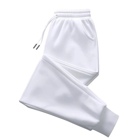 Pantalon long unisexe sans imprimé pour femme, pantalon de survêtement ample et décontracté pour le jogging et les activités de plein air, avec cordon de serrage, idéal au quotidien.