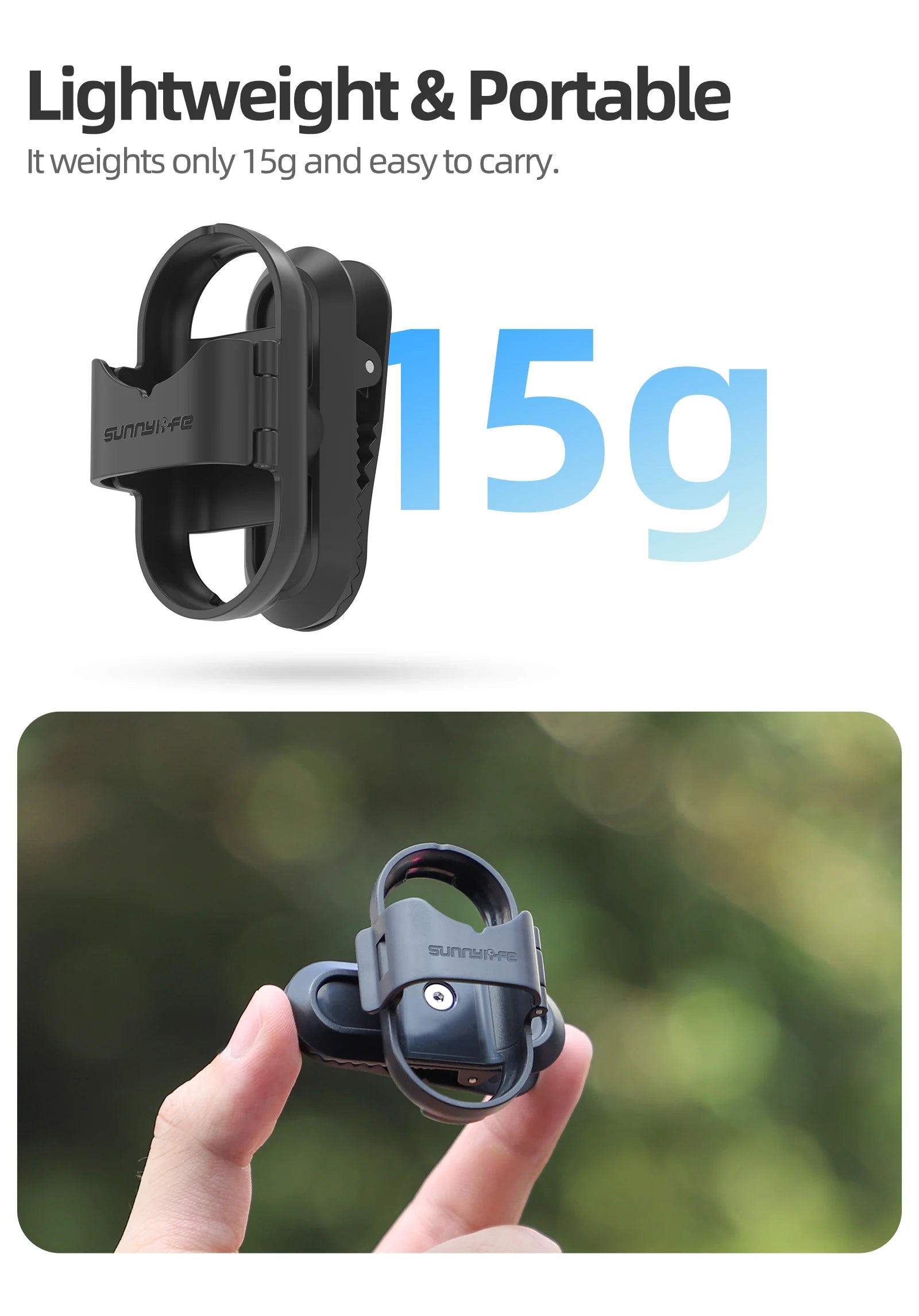 Support de fixation pour sac à dos avec clip de suspension rotatif à 360° pour caméra sportive Insta360 Go 3S/Go 3. Accessoires pour caméra Insta360 Go 3S.