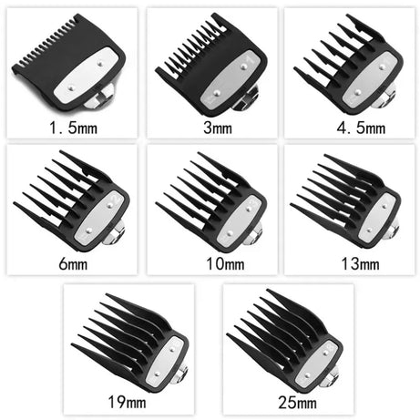 Tondeuse à cheveux rechargeable Kemei PG1990A avec peignes de guidage, professionnelle et sans fil, pour hommes. Appareil de coupe de cheveux pour hommes.