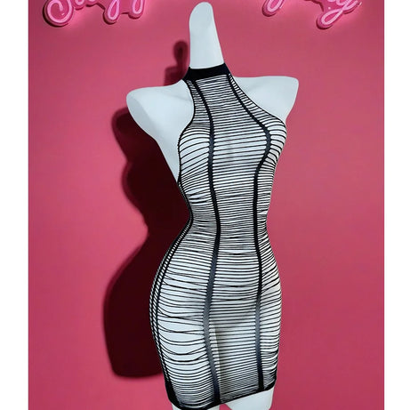 1 pièce de lingerie sexy pour femme : cache-maillot en résille sexy pour la Saint-Valentin, robe moulante ajourée sans bikini (voir DS711).