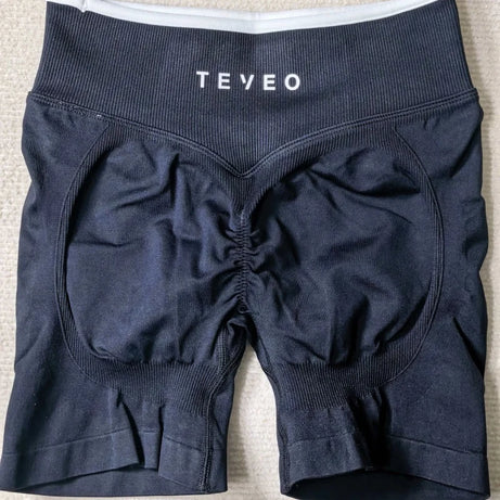 TEVEO Women's Backless Knitted Sports Bra Solid Color Summer Gym Fitness Top with Chest Cushion Sexy Suspender Yoga Bra
