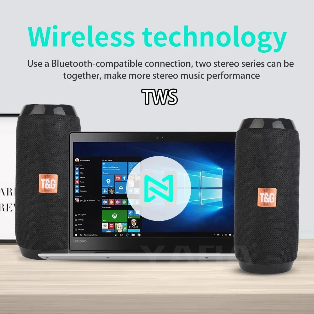 Enceinte Bluetooth portable sans fil Caixa De Som Blutooth Music Sound Box pour radio FM subwoofer audio Bluetooth mains libres Baffe