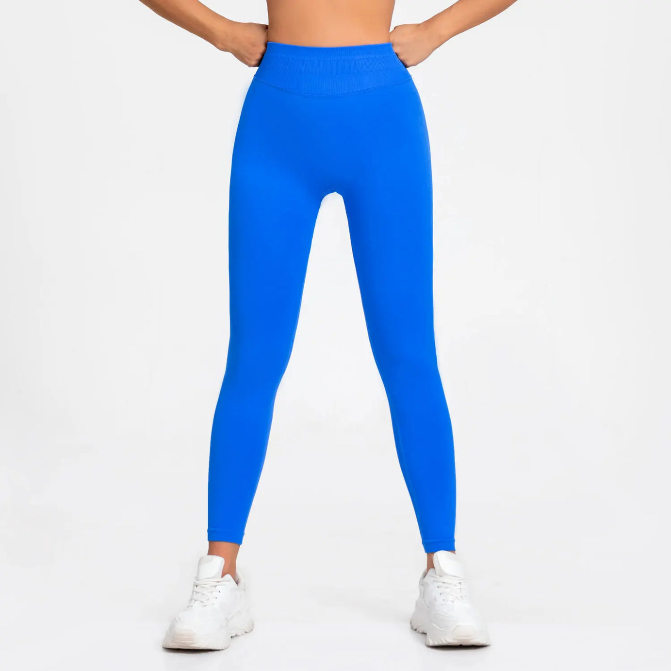 Leggings NCLAGEN Impact pour femmes, sans coutures, pantalon de sport et de yoga, bande côtelée basse, vêtements de gym et de fitness, collants froncés pour les fesses