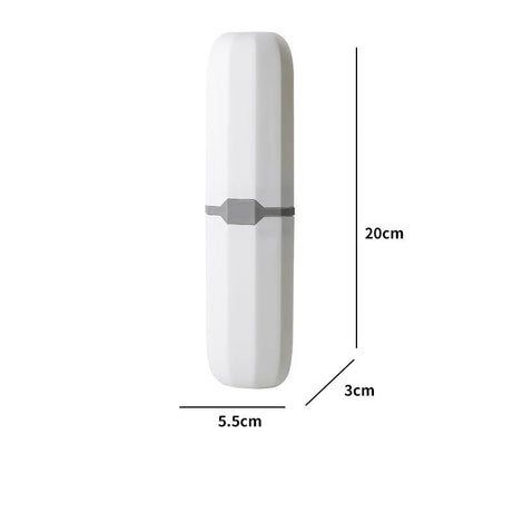Étui de rangement portable pour brosse à dents et dentifrice, idéal pour les voyages et le camping. Protège votre brosse à dents et votre dentifrice de la saleté et des dommages.