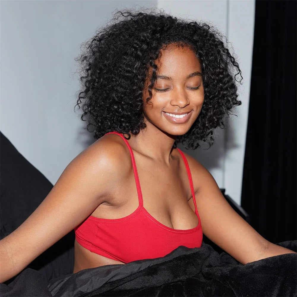 Perruques bouclées au carré, cheveux humains brésiliens, 13x4 Deep Water Wave, perruques frontales en dentelle 5x1 et 13x1 avec raie en T, pour femmes, pré-épilées à 200 %.