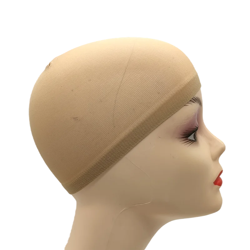 2 unidades/bolsa Gorro de peluca de media superior Red para pelucas de cabello tejido Redes para pelucas de cabello negro Marrón Gorro de peluca de malla elástica para hacer pelucas