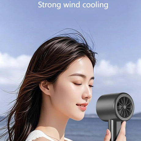 Mini ventilateur portable avec affichage LED, refroidissement par semi-conducteurs, 100 vitesses, batterie rechargeable USB, ventilateur d'extérieur