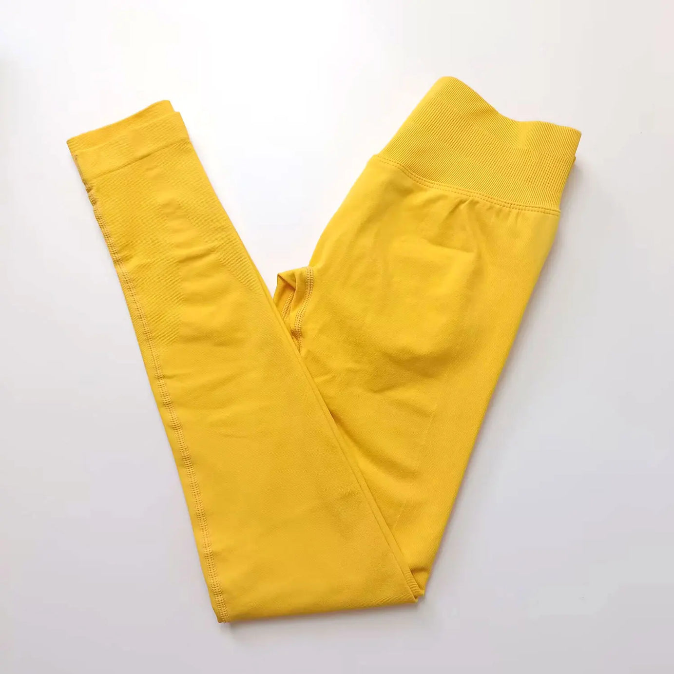 Leggings NCLAGEN Impact pour femmes, sans coutures, pantalon de sport et de yoga, bande côtelée basse, vêtements de gym et de fitness, collants froncés pour les fesses