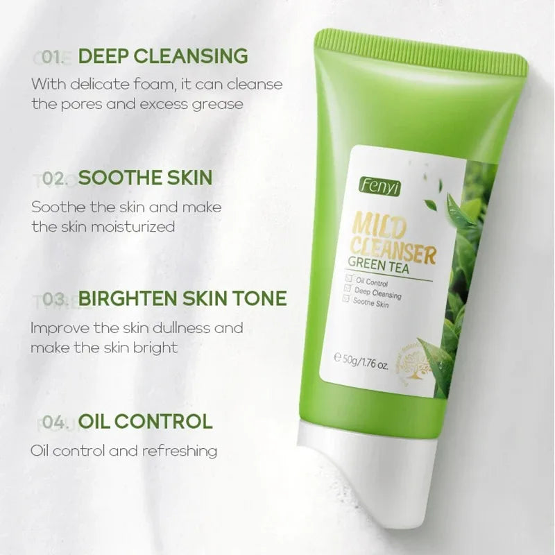Nettoyant visage à la vitamine C, nettoyant en profondeur, hydratant, éliminateur de points noirs, soin du visage, mousse nettoyante, soin de la peau