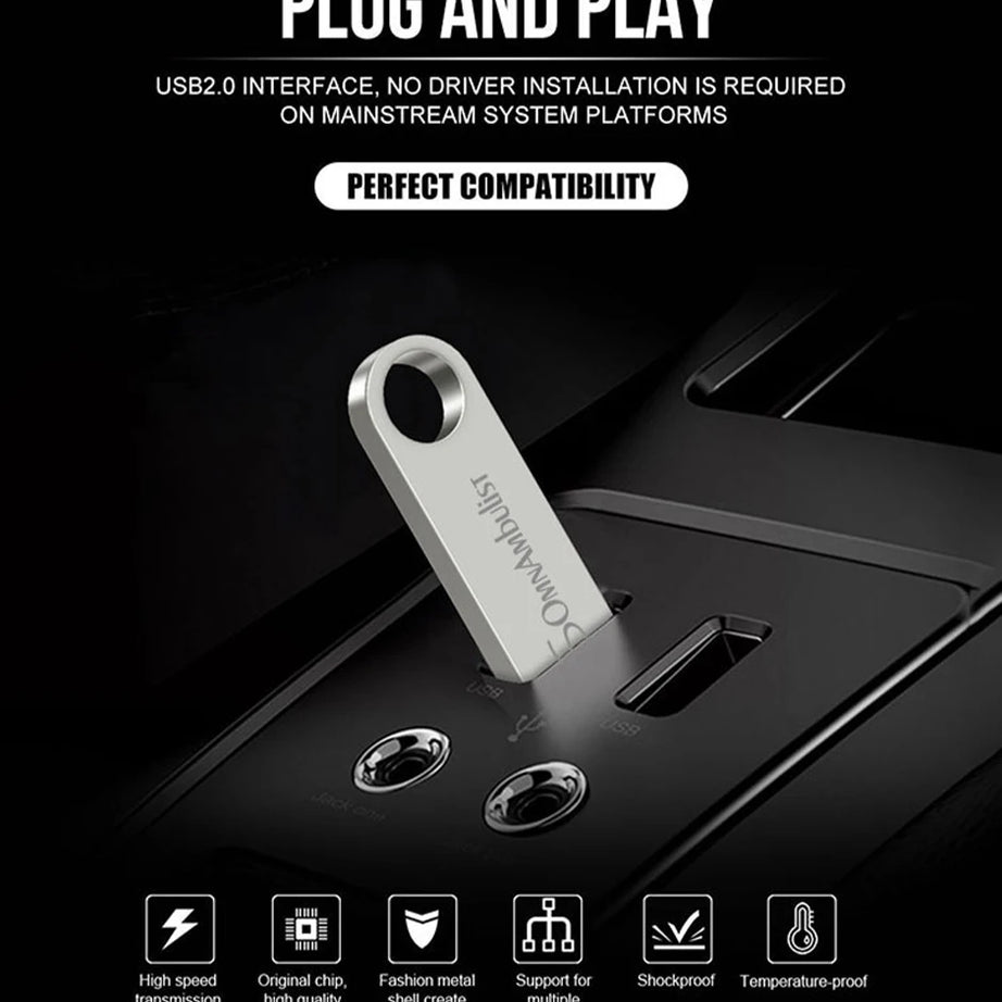 Clé USB SomnAmbulist 32 Go, 64 Go, 128 Go, USB 2.0 haute vitesse pour PC et appareils mobiles ; mini-clé USB 16 Go, 32 Go, 64 Go, 8 Go, 4 Go