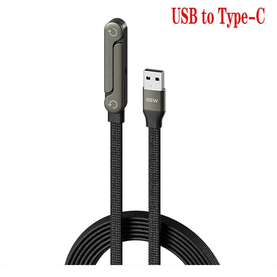 Support de téléphone pliable à charge rapide 240 W avec câble de données et support pliable 2 en 1 pour téléphone et tablette