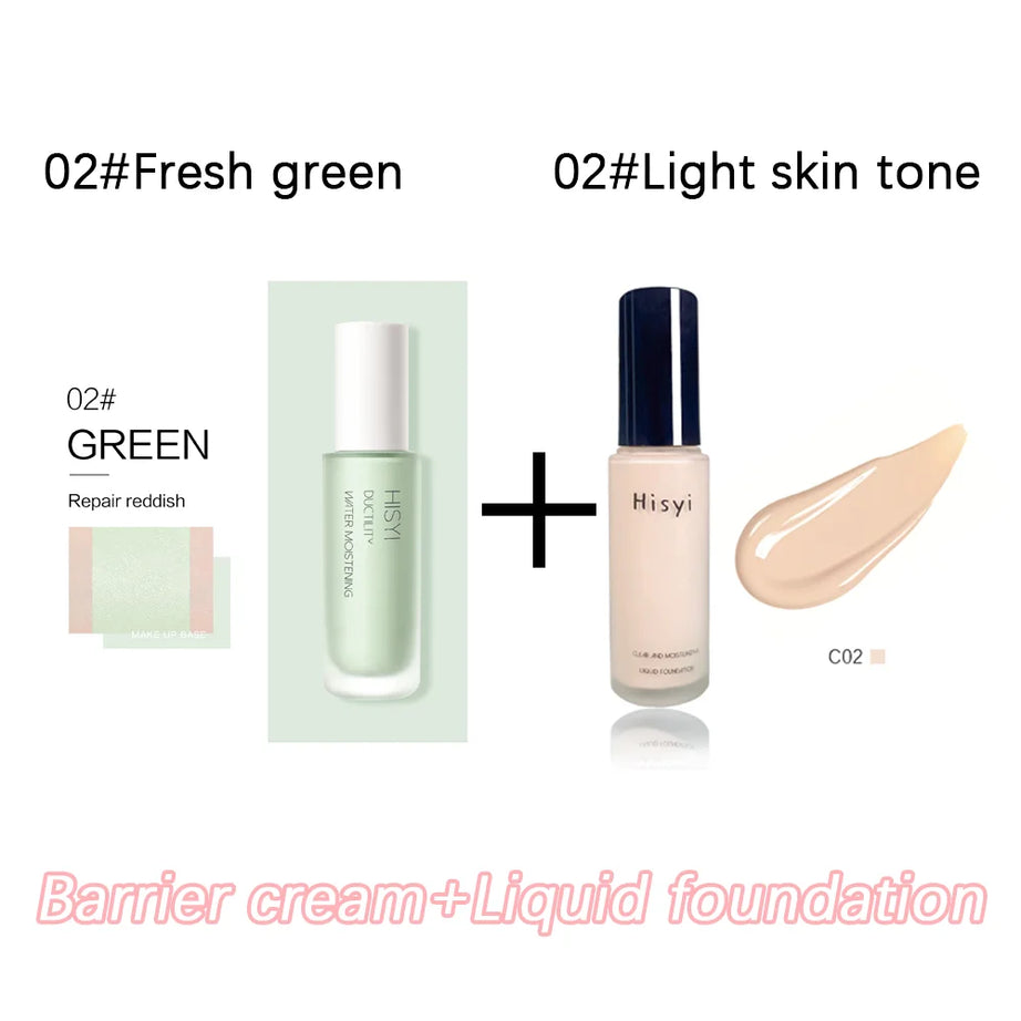 Le fond de teint liquide camoufle naturellement les imperfections sans effet poudre, crème visage simple, fond de teint transparent, masque les imperfections.