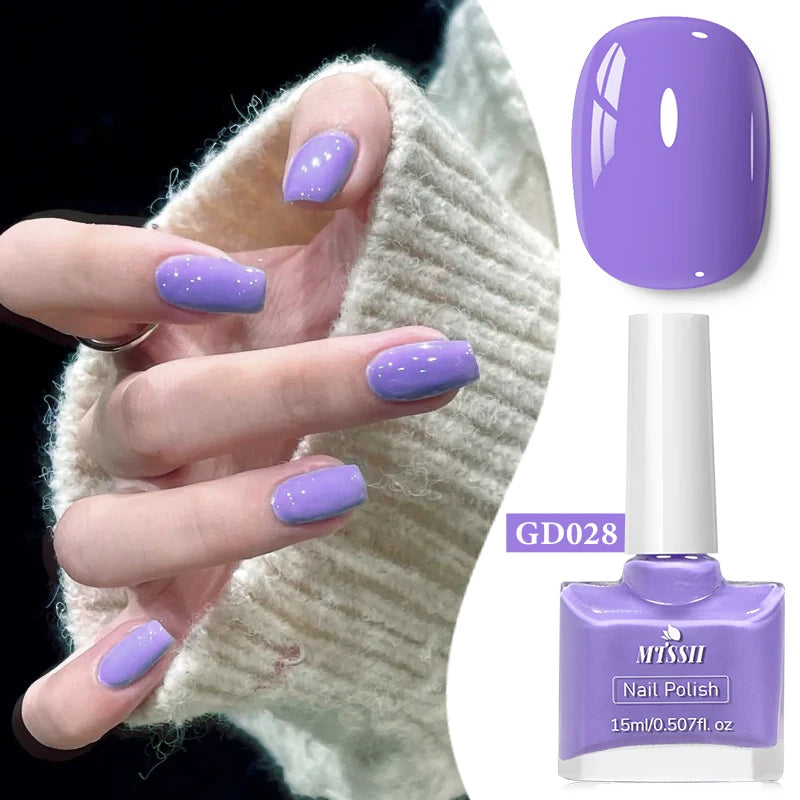 15ml Water-Based Nail Polish 40 Colors Long Lasting Quick Drying No Need of Lamp to Cure Nail Supplies Vernis for Nails Manicure