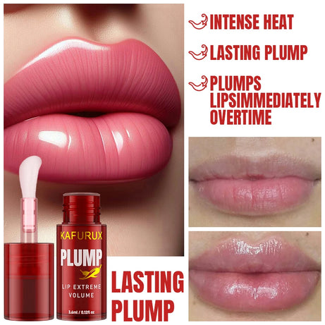 1PC Lip Plump Long Lasting Lip Oil Moisturizing Lip Gloss Serum Instant Volumising Essence Oil Repair Lip Fine Lines Increase El