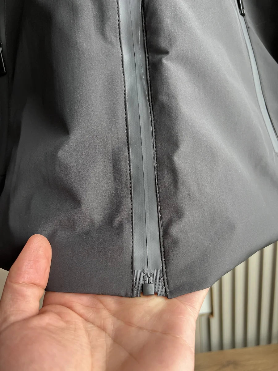ETJ Automne/Hiver 2025 Nouvelle veste courte femme en coton épais chaud et imperméable à capuche, imitation coupe-vent, manteau d'extérieur 4749703