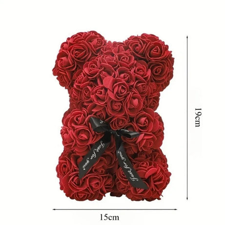 Rose Bear Gift Valentine's Day Wedding Decoration 19cm