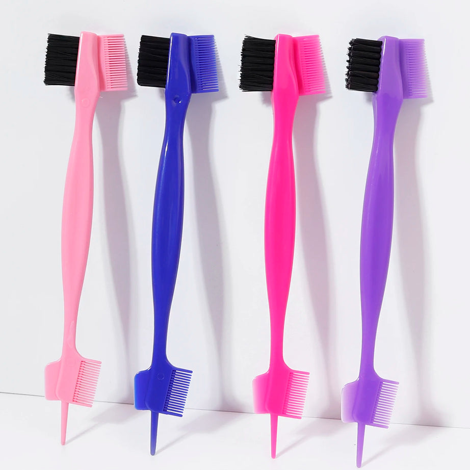 Brosse à peigne de contrôle des bords (1/4 pièce), utilisée pour peigner et couper les cheveux sur les côtés et à l'arrière de la tête des femmes, spécialement conçue pour les perruques en cheveux naturels.