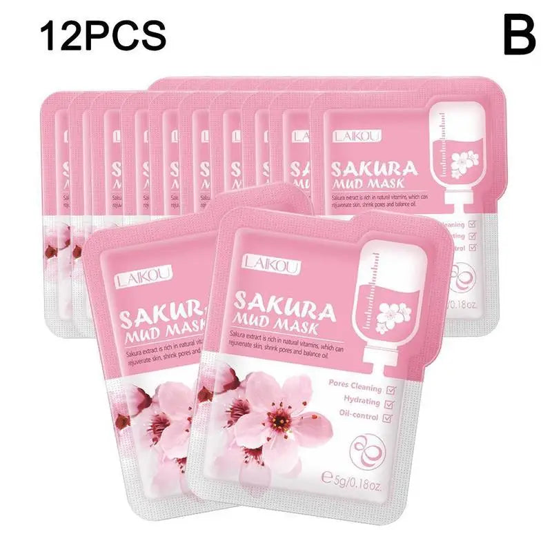1/5/10 unidades Mascarilla facial de biocolágeno que reduce los poros, hidratación profunda, mascarilla nocturna, humectante, refrescante e iluminadora para el cuidado de la piel del rostro.