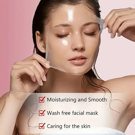 Masque peeling au collagène, Masque enveloppant au collagène et à la biotine jour et nuit, Hydratation intense, Crème masque de nuit.