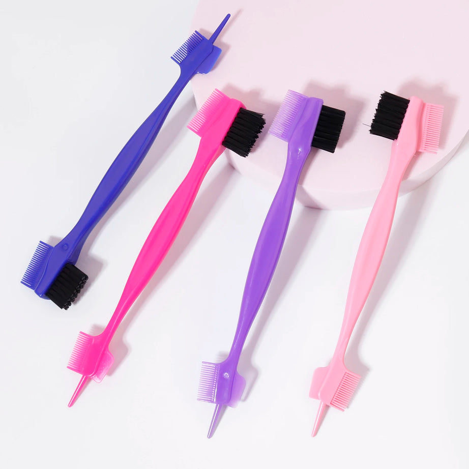 Brosse à peigne de contrôle des bords (1/4 pièce), utilisée pour peigner et couper les cheveux sur les côtés et à l'arrière de la tête des femmes, spécialement conçue pour les perruques en cheveux naturels.