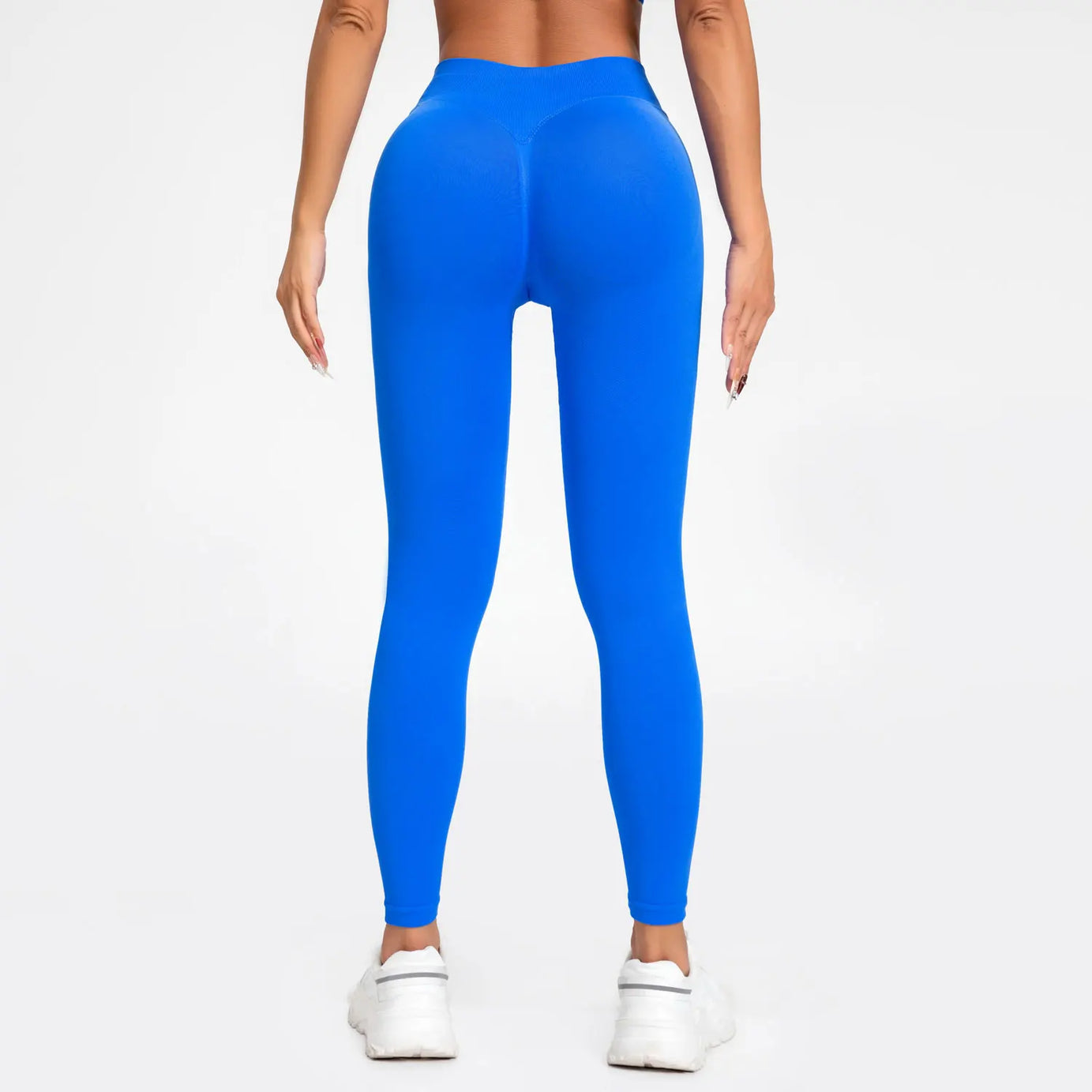 Leggings NCLAGEN Impact pour femmes, sans coutures, pantalon de sport et de yoga, bande côtelée basse, vêtements de gym et de fitness, collants froncés pour les fesses
