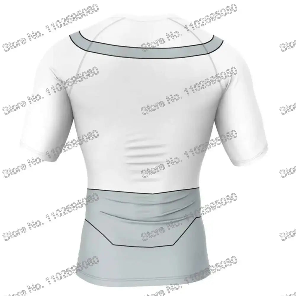 Vêtements de surf Invincible 4 BJJ MMA Rash Guard Homme Manches Courtes T-shirt de plongée Maillot de bain moulant Combinaison de plage d'été Femme GYM